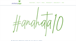 Desktop Screenshot of anahatayoga.com.mx